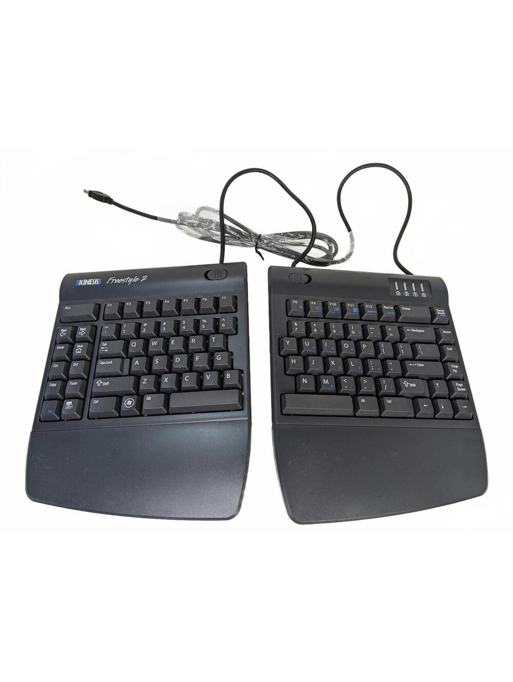 Kinesis Freestyle 2 Keyboard with VIP3 Lifter Palm Rest Split Ergonomic Wired CN